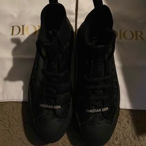 Dior Authentic high top black sneakers.